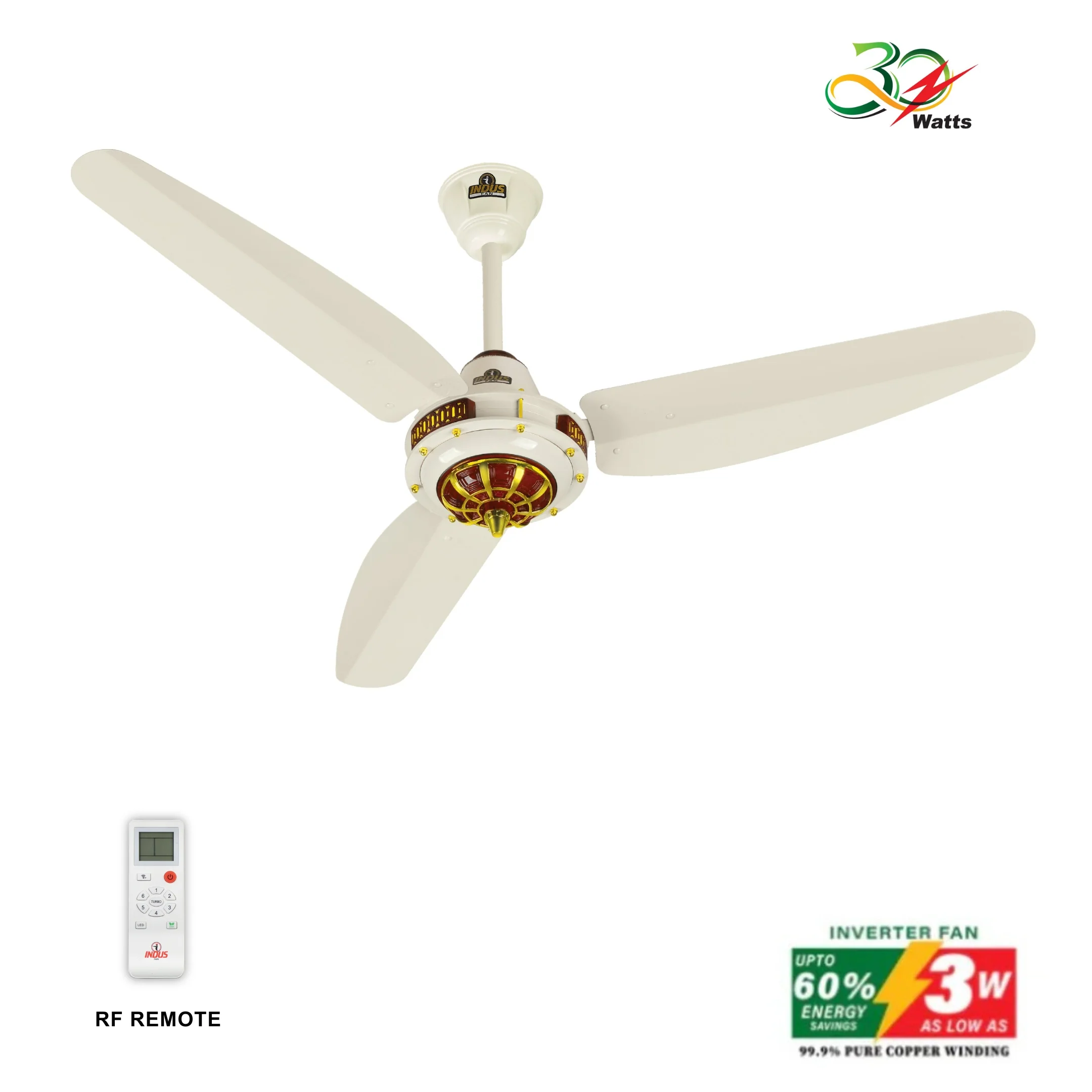 Antique Model Ceiling Fan (30-Watt Inverter Fans)