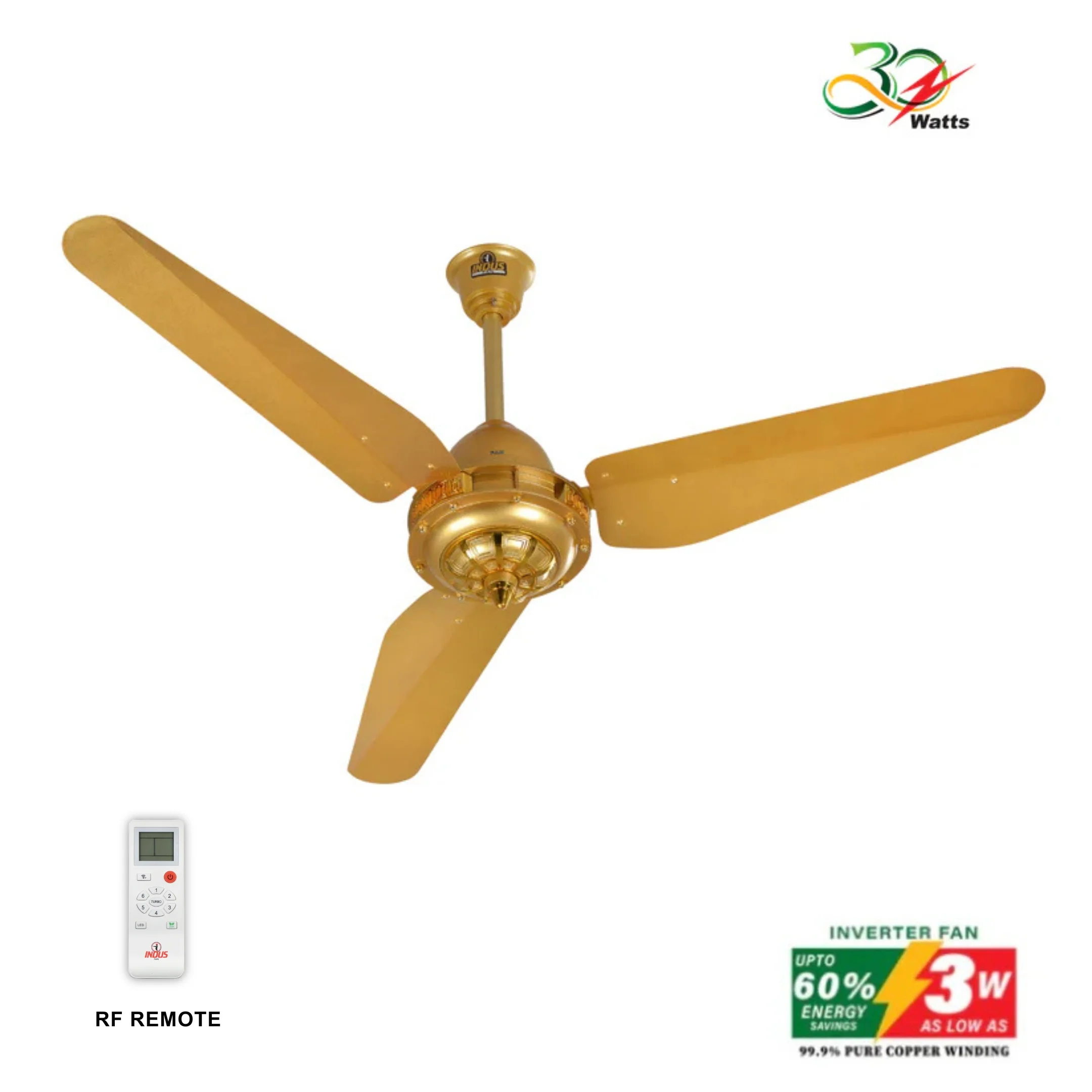 Antique Model-M Ceiling Fan (30-Watt Inverter Fans)