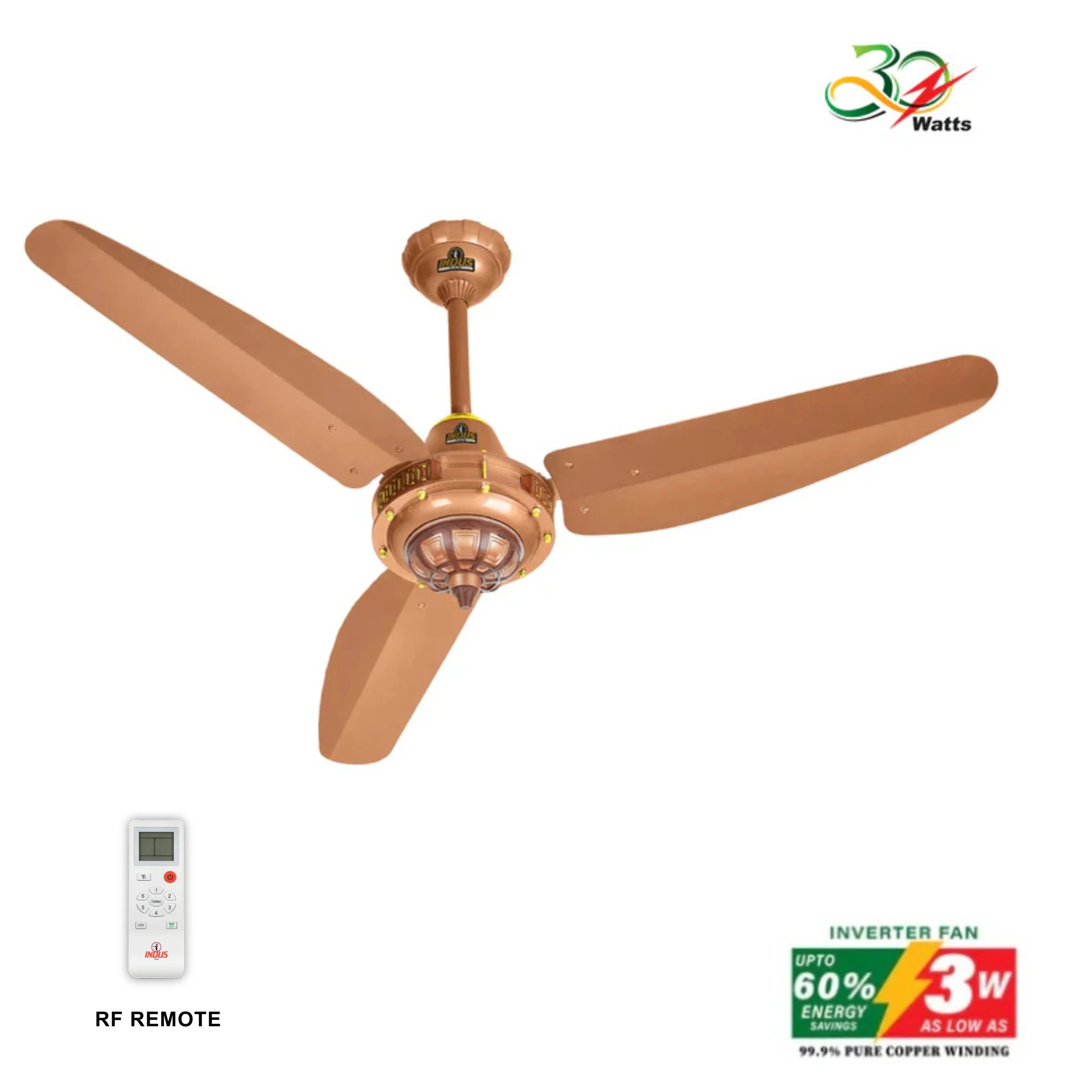 Antique Model-M Ceiling Fan (30-Watt Inverter Fans) - Image 3