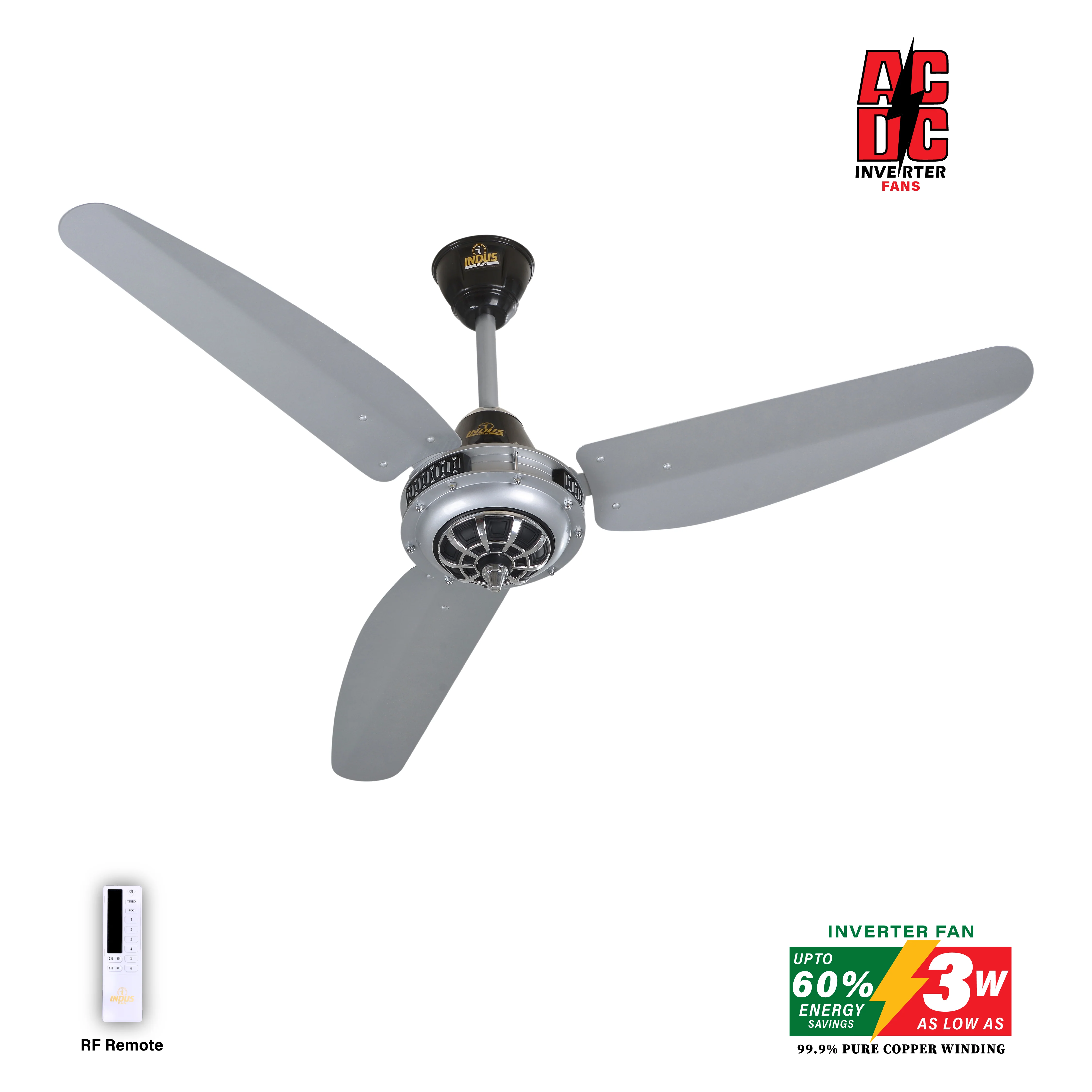 Antique Model-M Ceiling Fan (AC DC Solar Fans) - Image 3