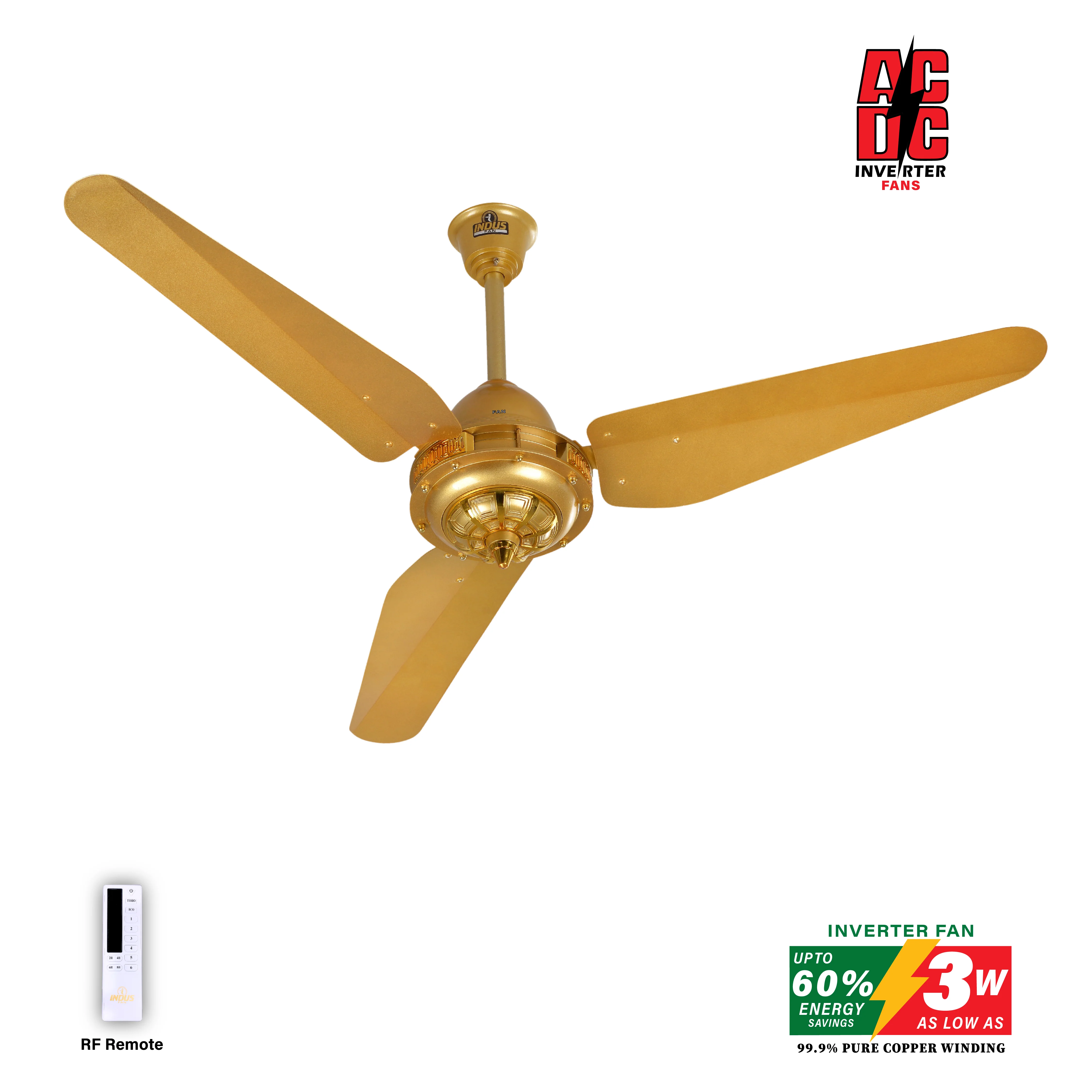 Antique Model-M Ceiling Fan (AC DC Solar Fans) - Image 4