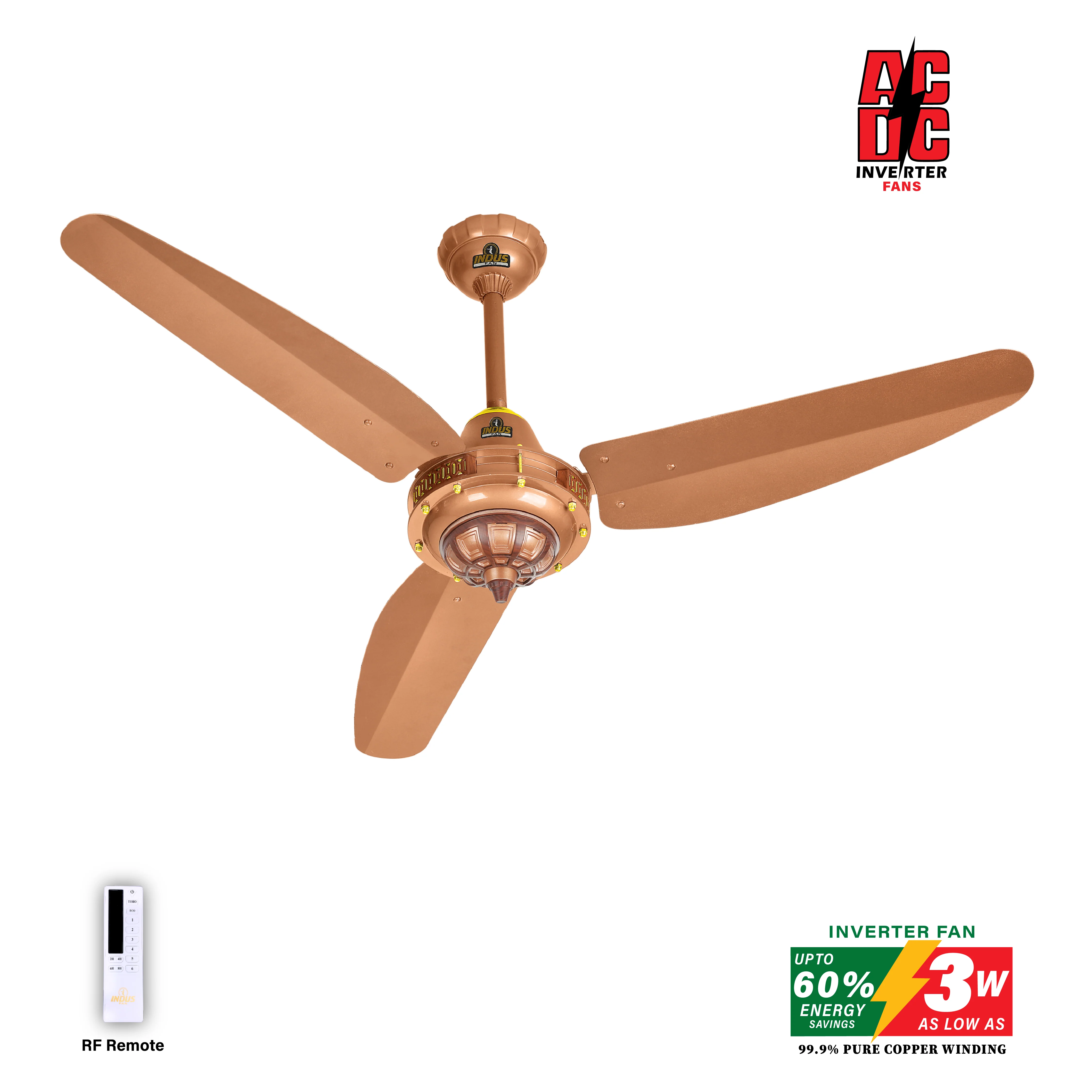 Antique Model-M Ceiling Fan (AC DC Solar Fans) - Image 5