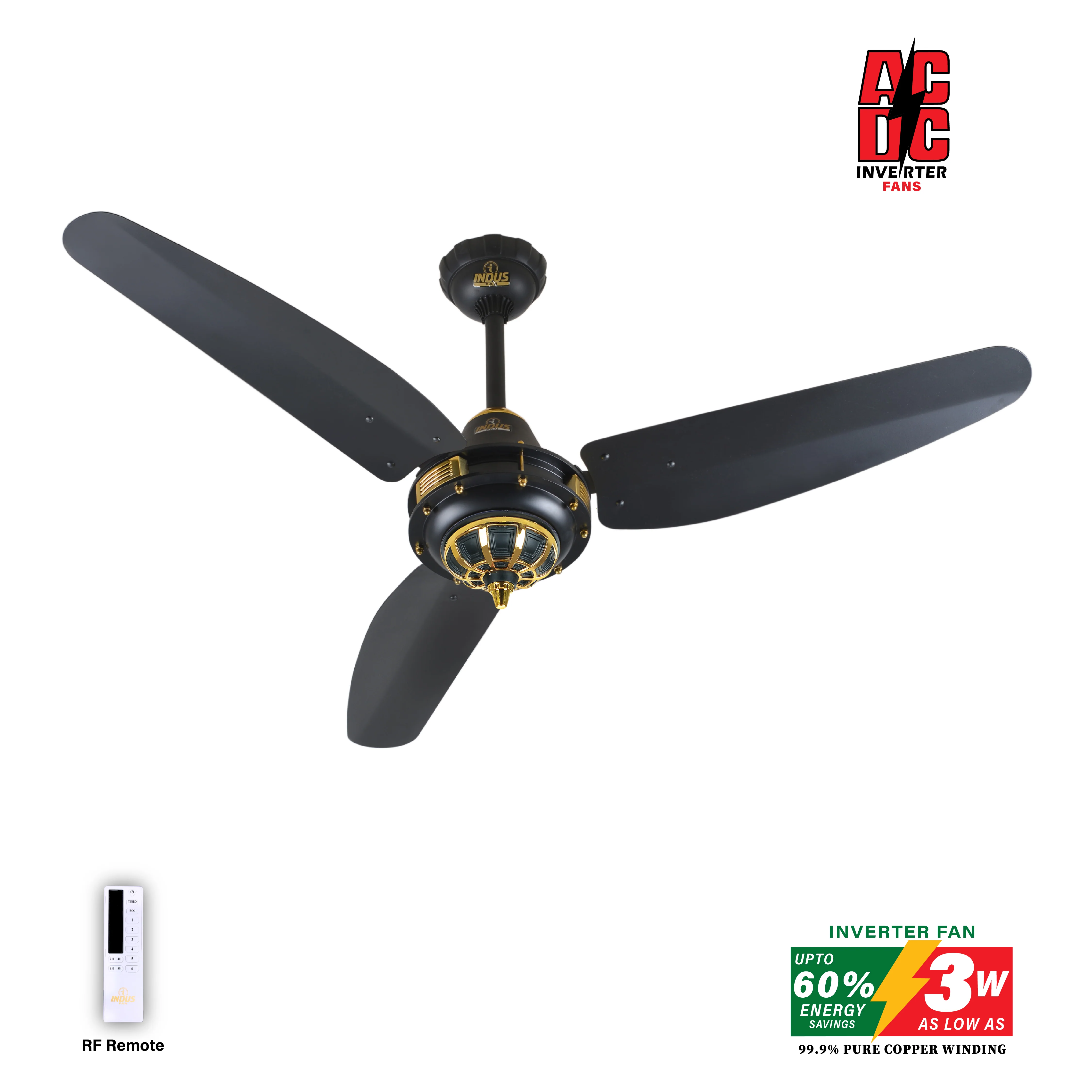 Antique Model-P Ceiling Fan (AC DC Solar Fans) - Image 3