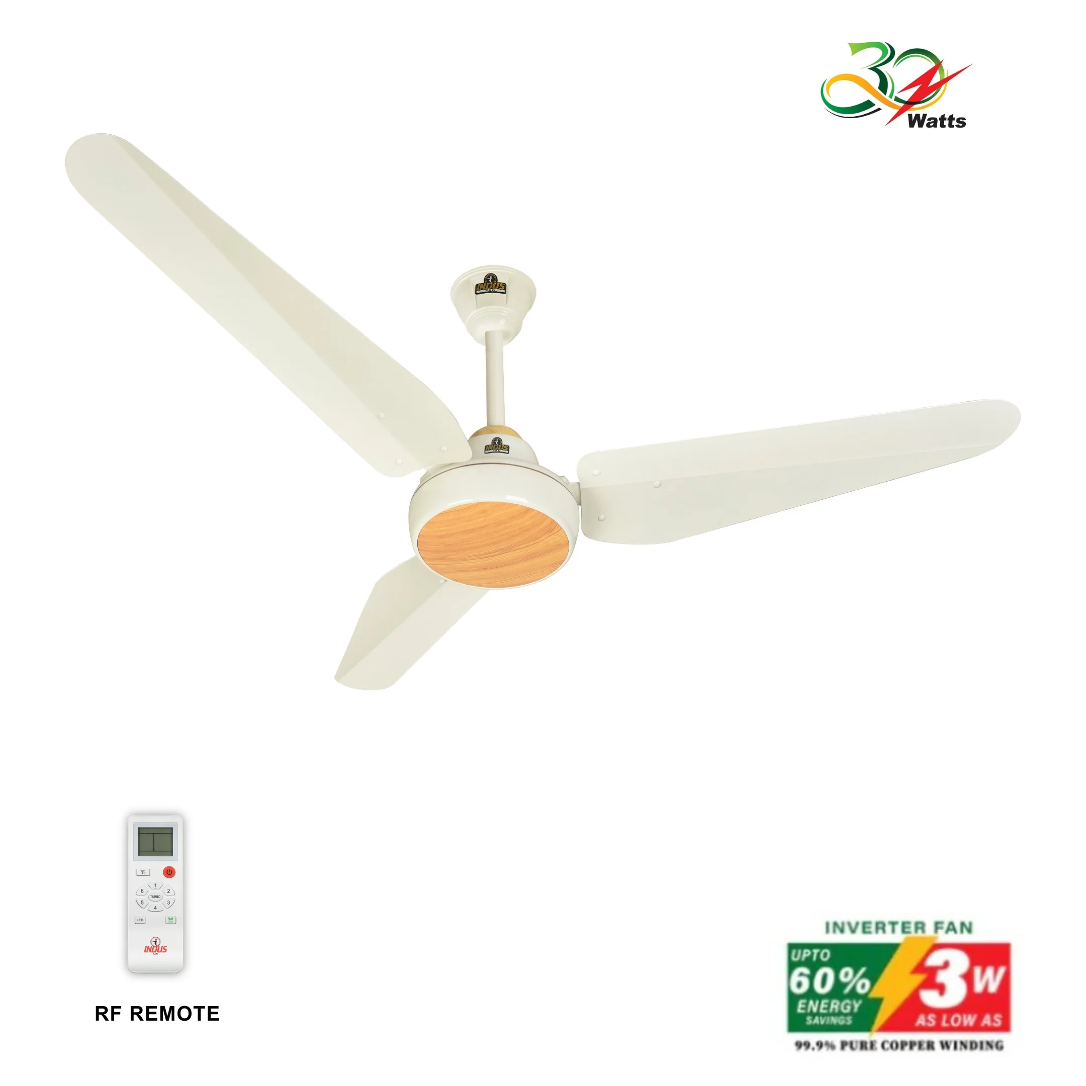 Decent Model Ceiling Fan (30-Watt Inverter Fans) - Image 2