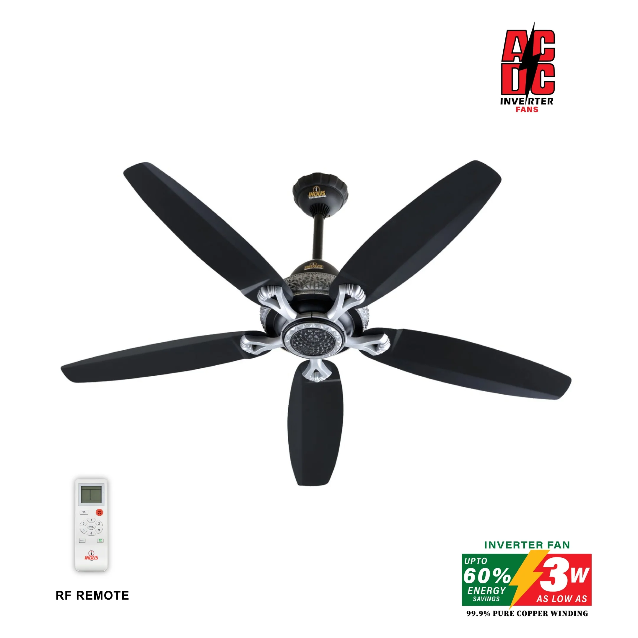 Marvel Diamond Ceiling Fan (AC DC Solar Fan)