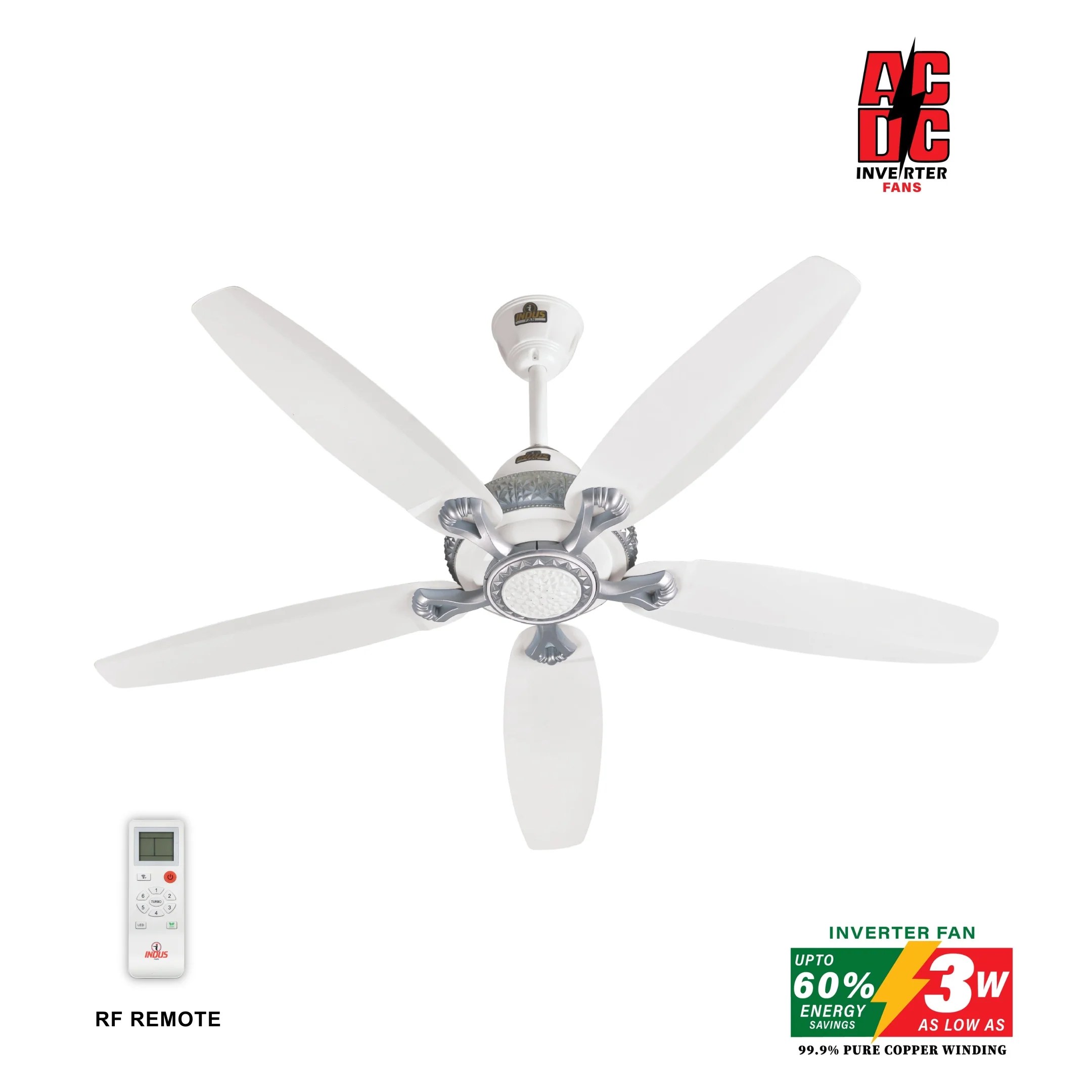 Marvel Diamond Ceiling Fan (AC DC Solar Fan) - Image 2