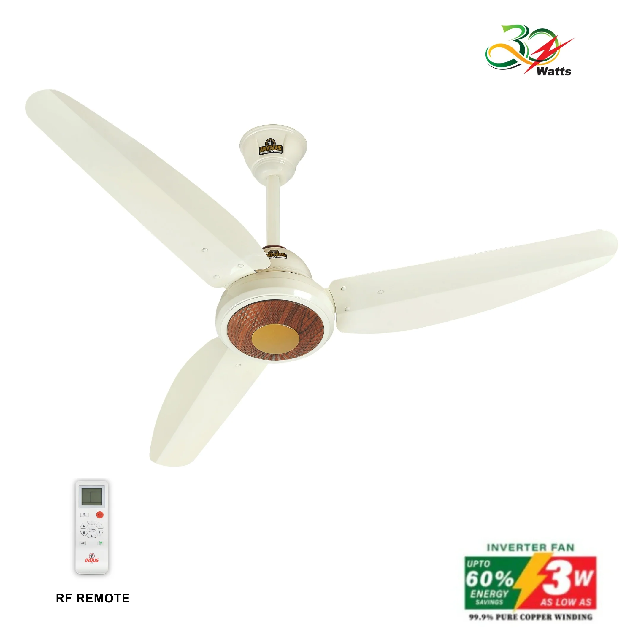Prime Model Ceiling Fan (30-Watt Inverter Fans) - Image 2