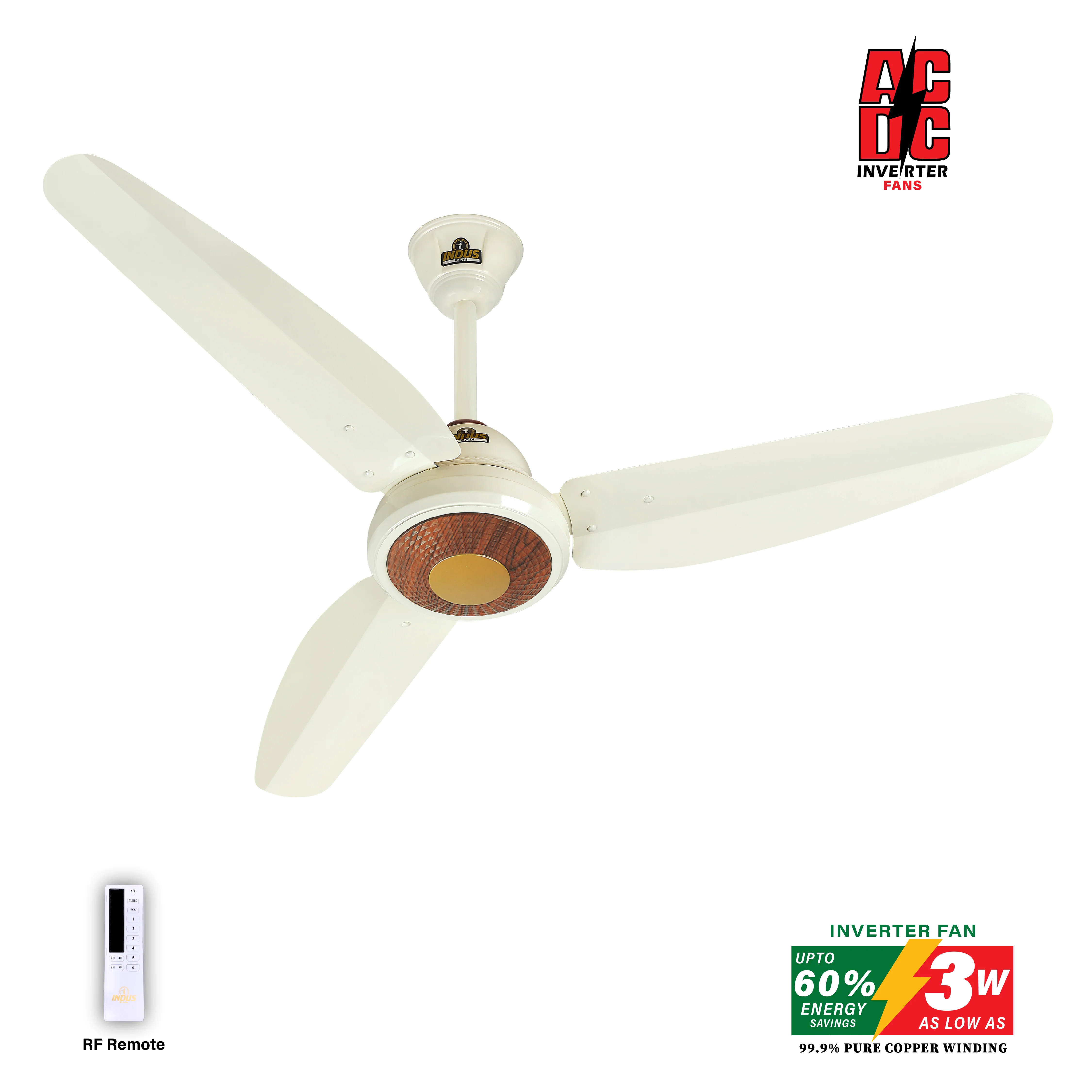 Prime Model Ceiling Fan (AC DC Solar Fan) - Image 3
