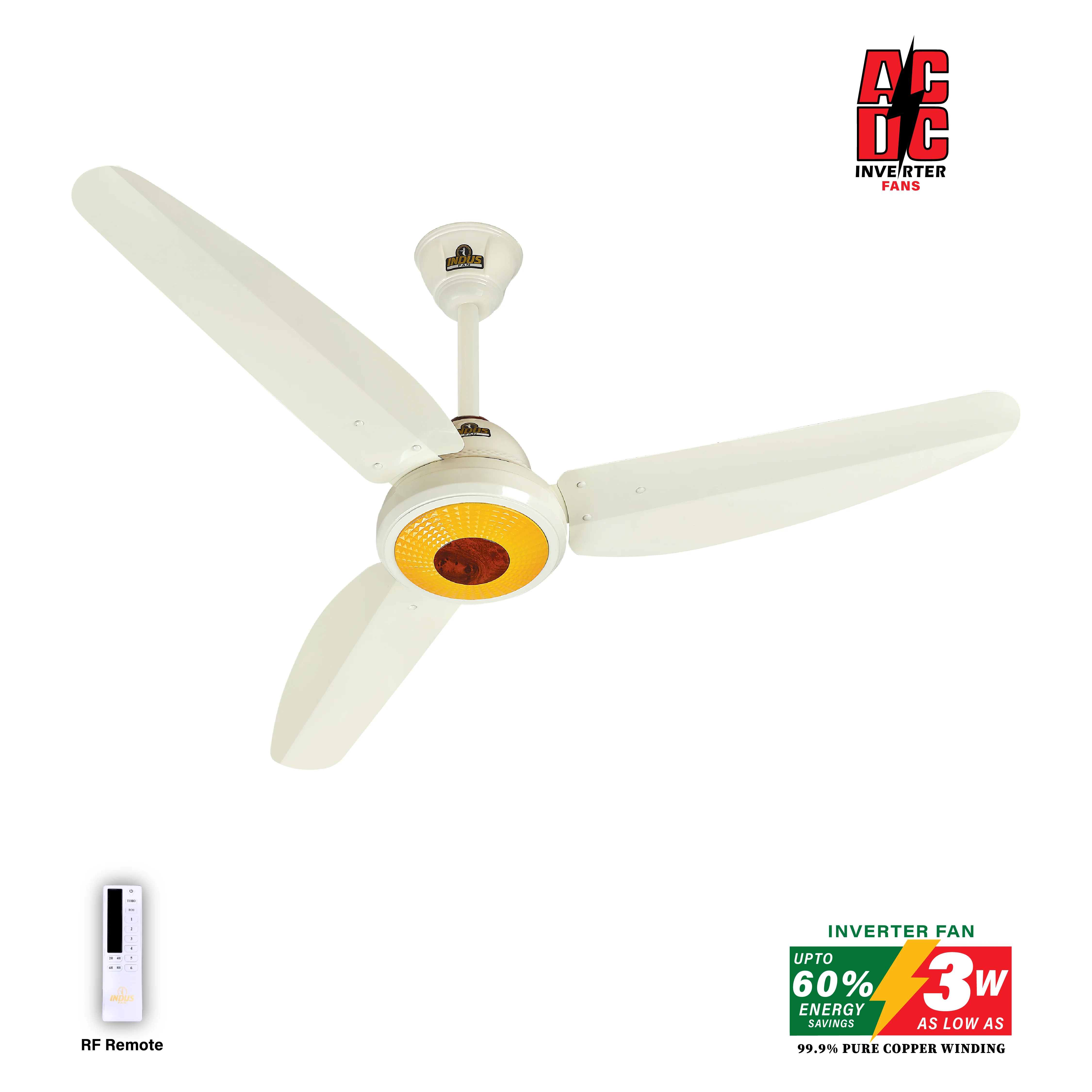 Prime Model Ceiling Fan (AC DC Solar Fan) - Image 4