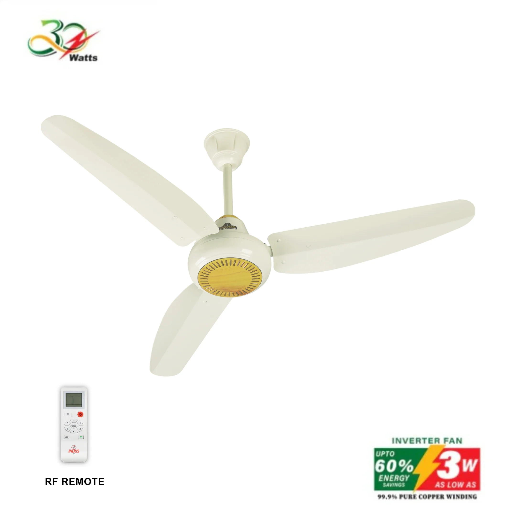 Sparkle Model Ceiling Fan (30-Watt Inverter Fans) | Best Fans In Pakistan - Image 3