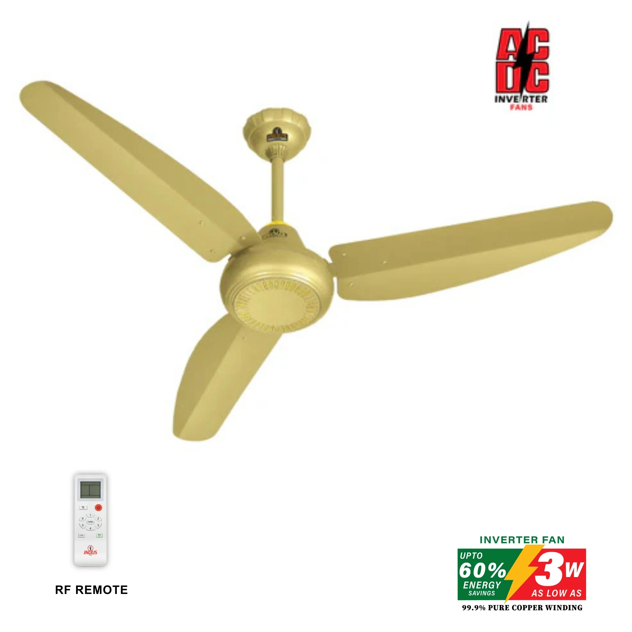 Sparkle Model Ceiling Fan (AC DC Solar Fan) - Image 4