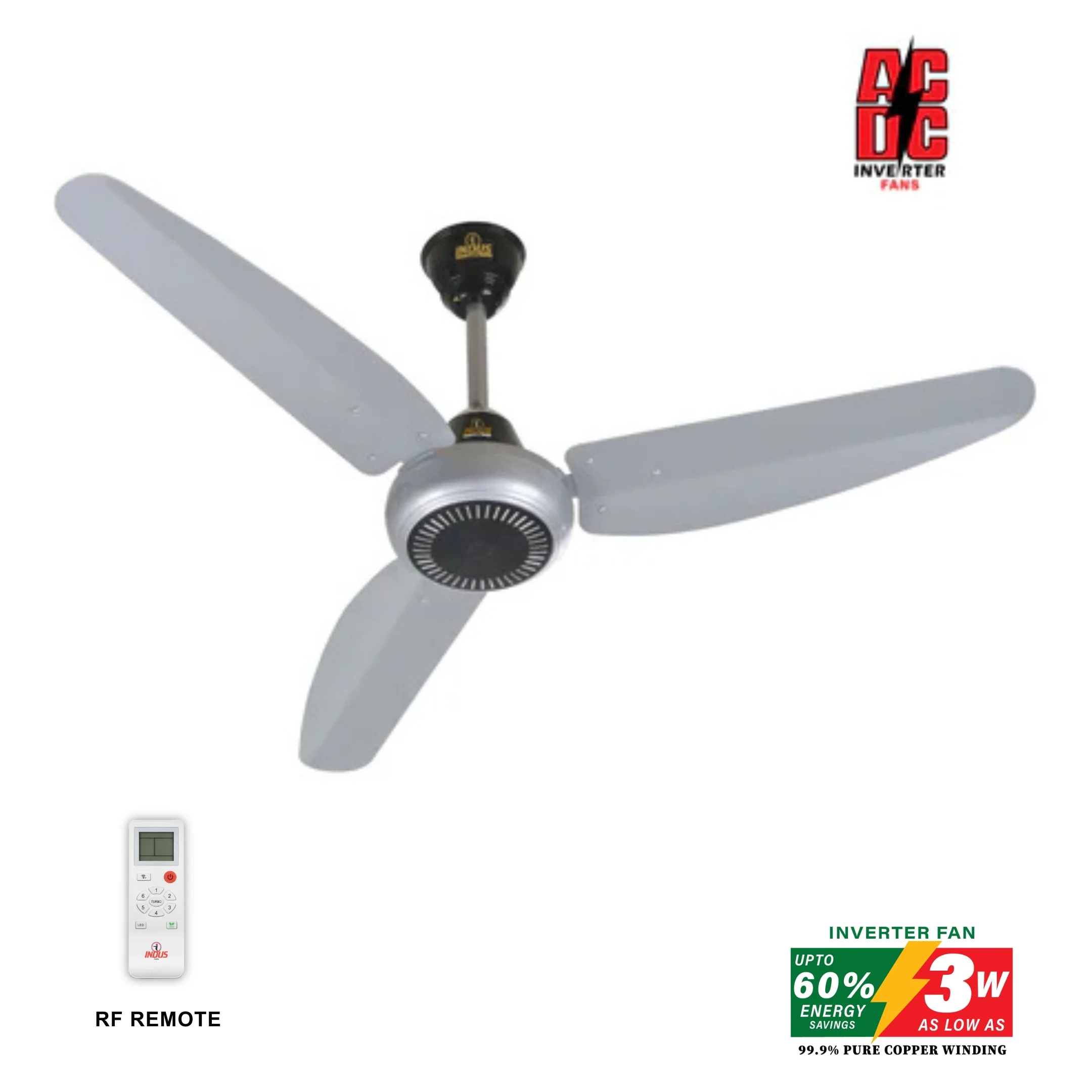 Sparkle Model Ceiling Fan (AC DC Solar Fan) - Image 5
