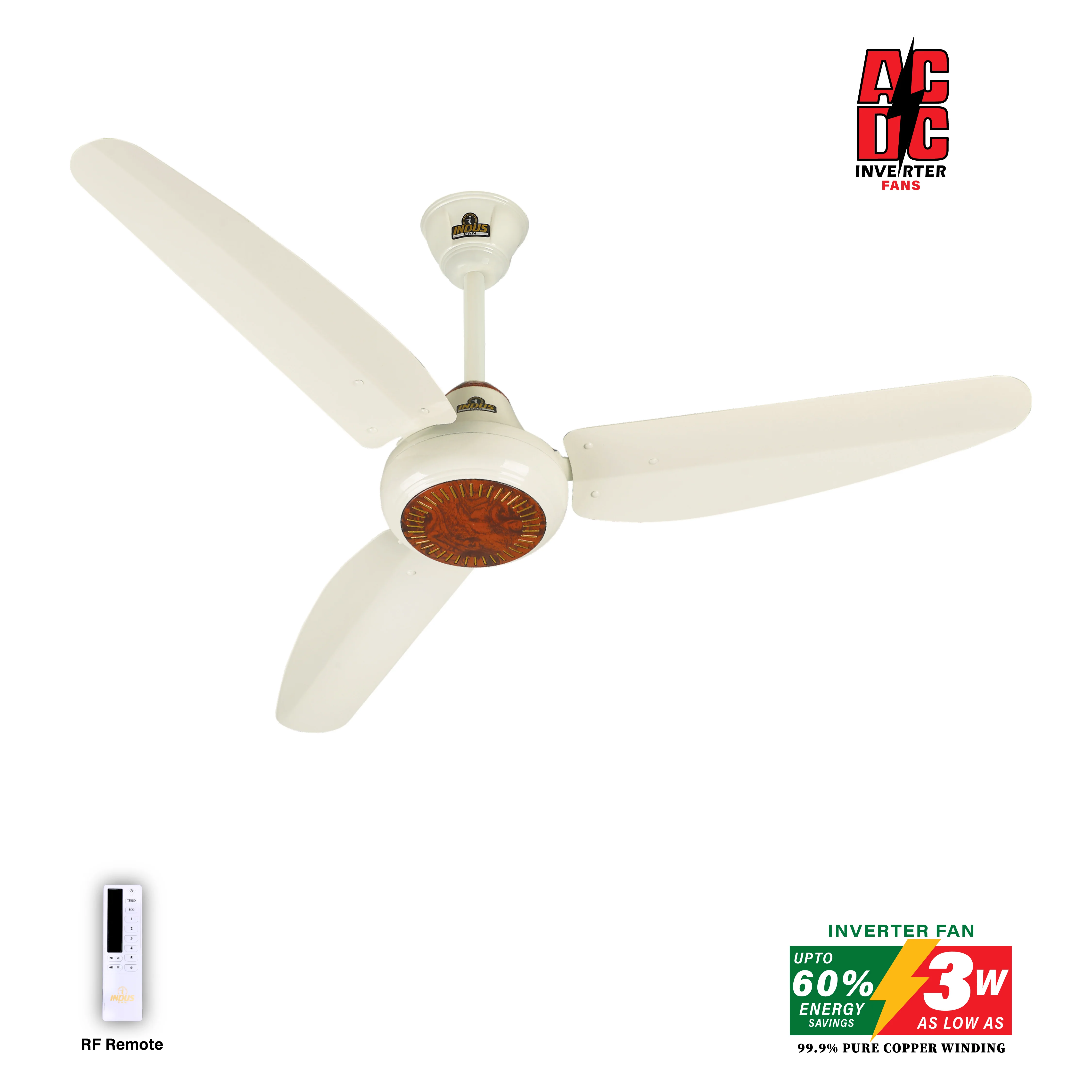 Sparkle Model Ceiling Fan (AC DC Solar Fan) - Image 7