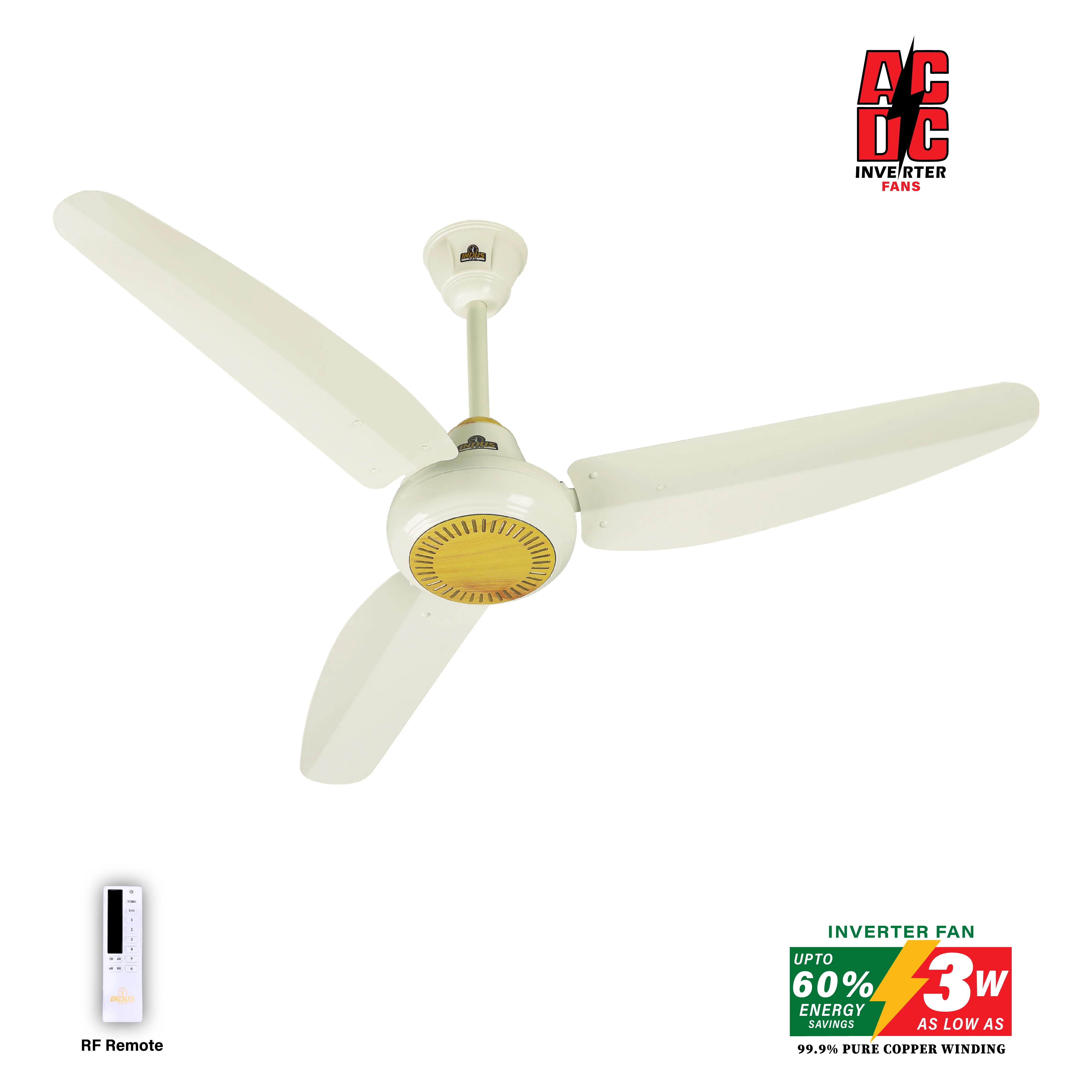 Sparkle Model Ceiling Fan (AC DC Solar Fan) - Image 8