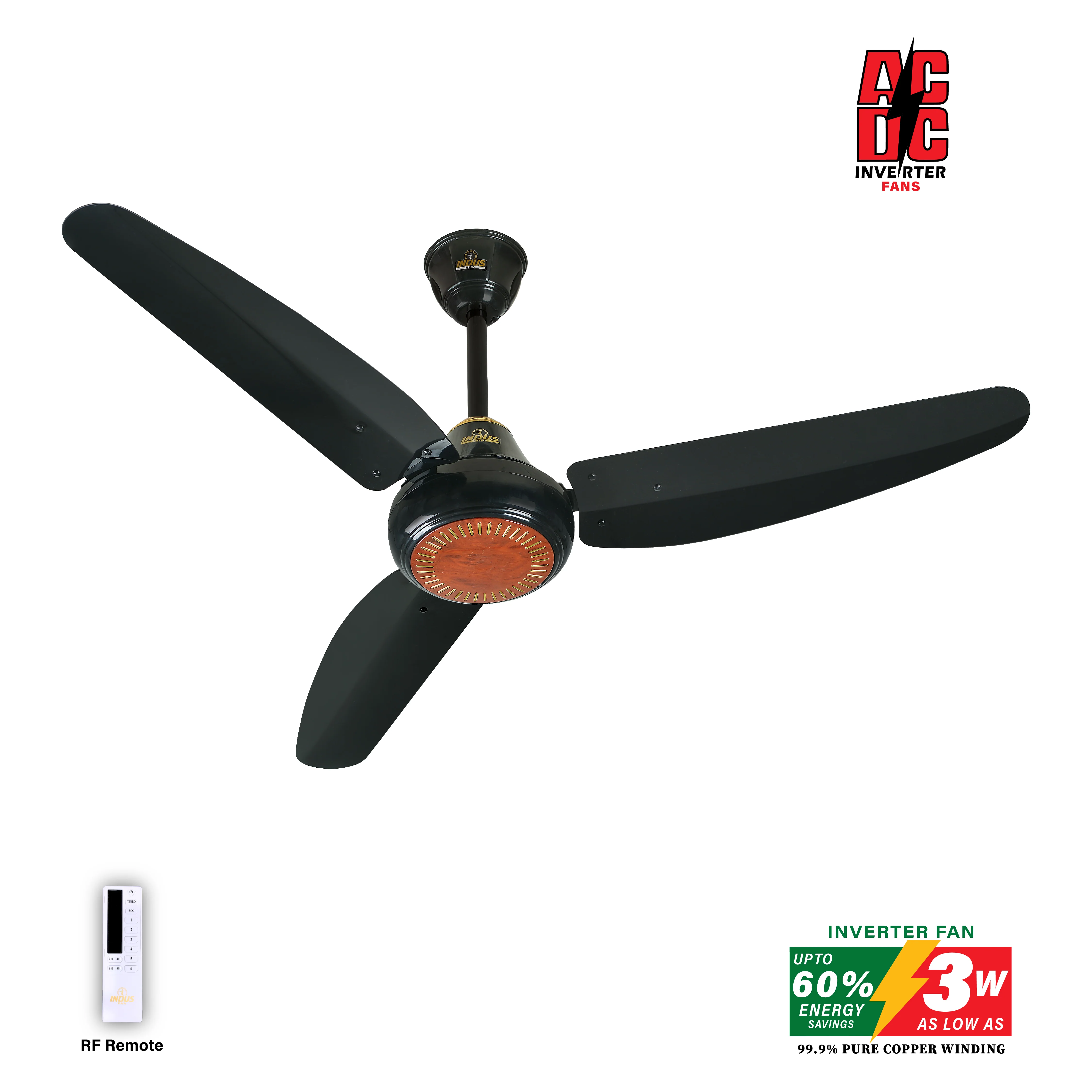 Sparkle Model Ceiling Fan (AC DC Solar Fan) - Image 9