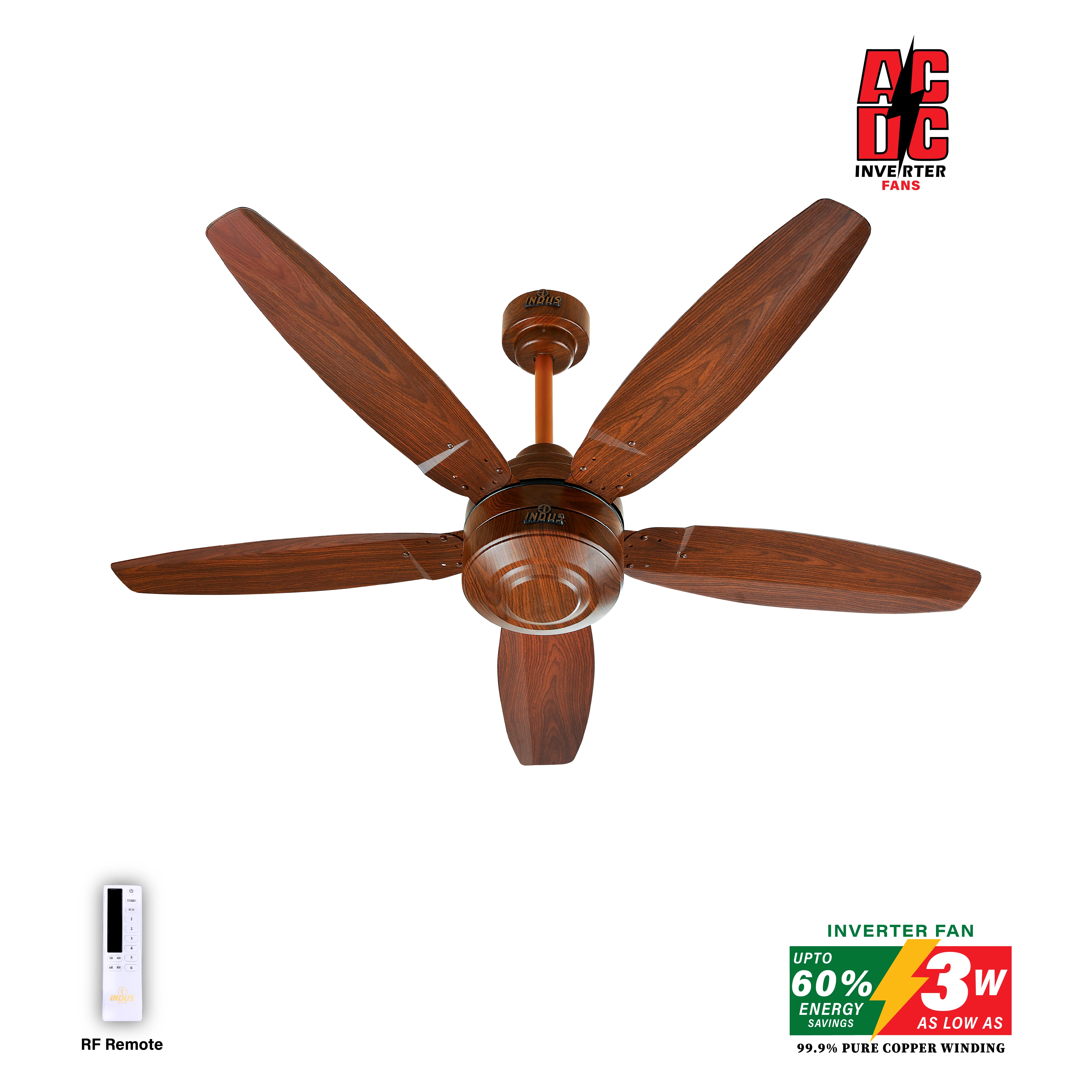 Starlit Model Ceiling Fan (AC DC Solar Fans) - Image 4