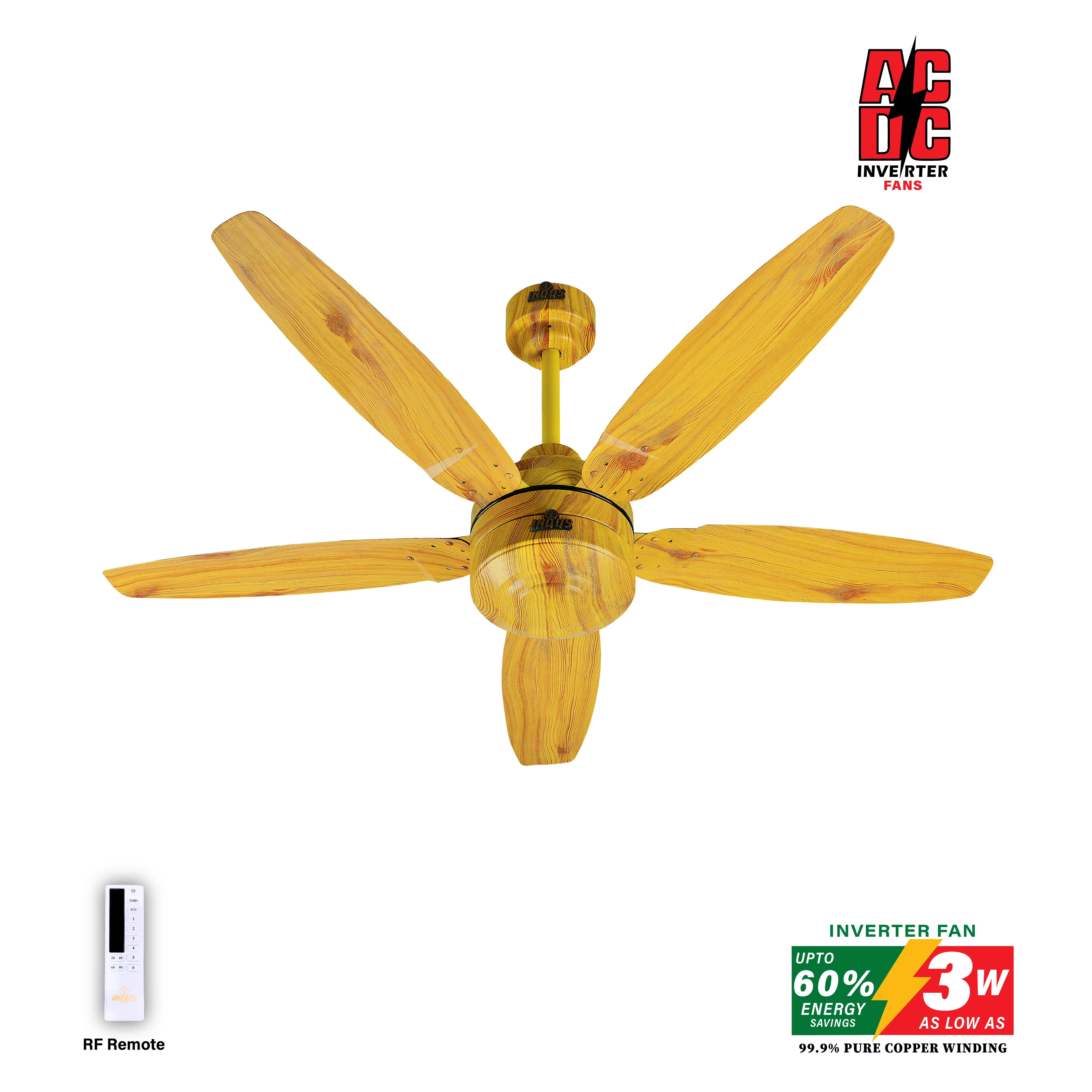 Starlit Model Ceiling Fan (AC DC Solar Fans) - Image 5