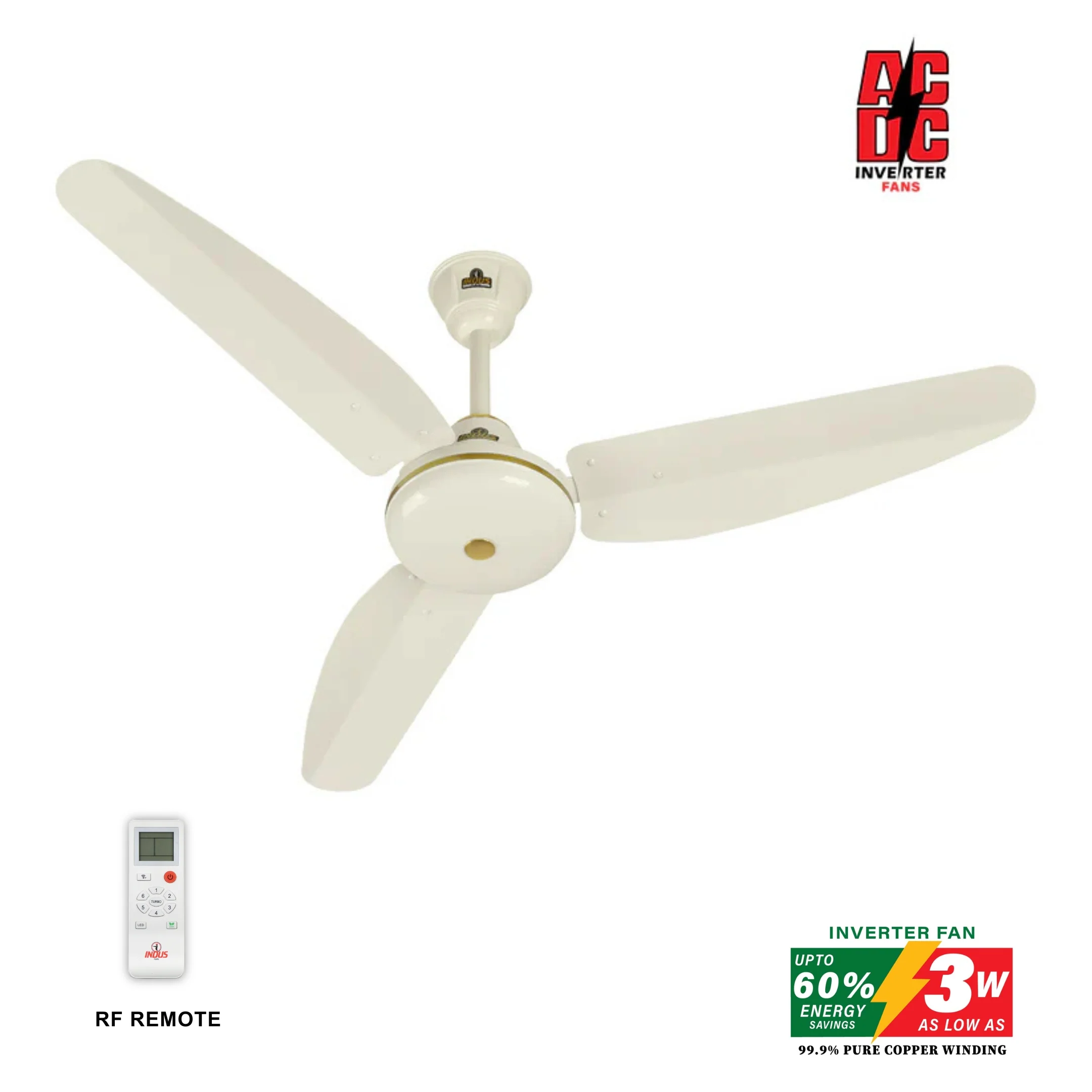 Supreme Model Ceiling Fan (AC DC Solar Fans) - Image 3