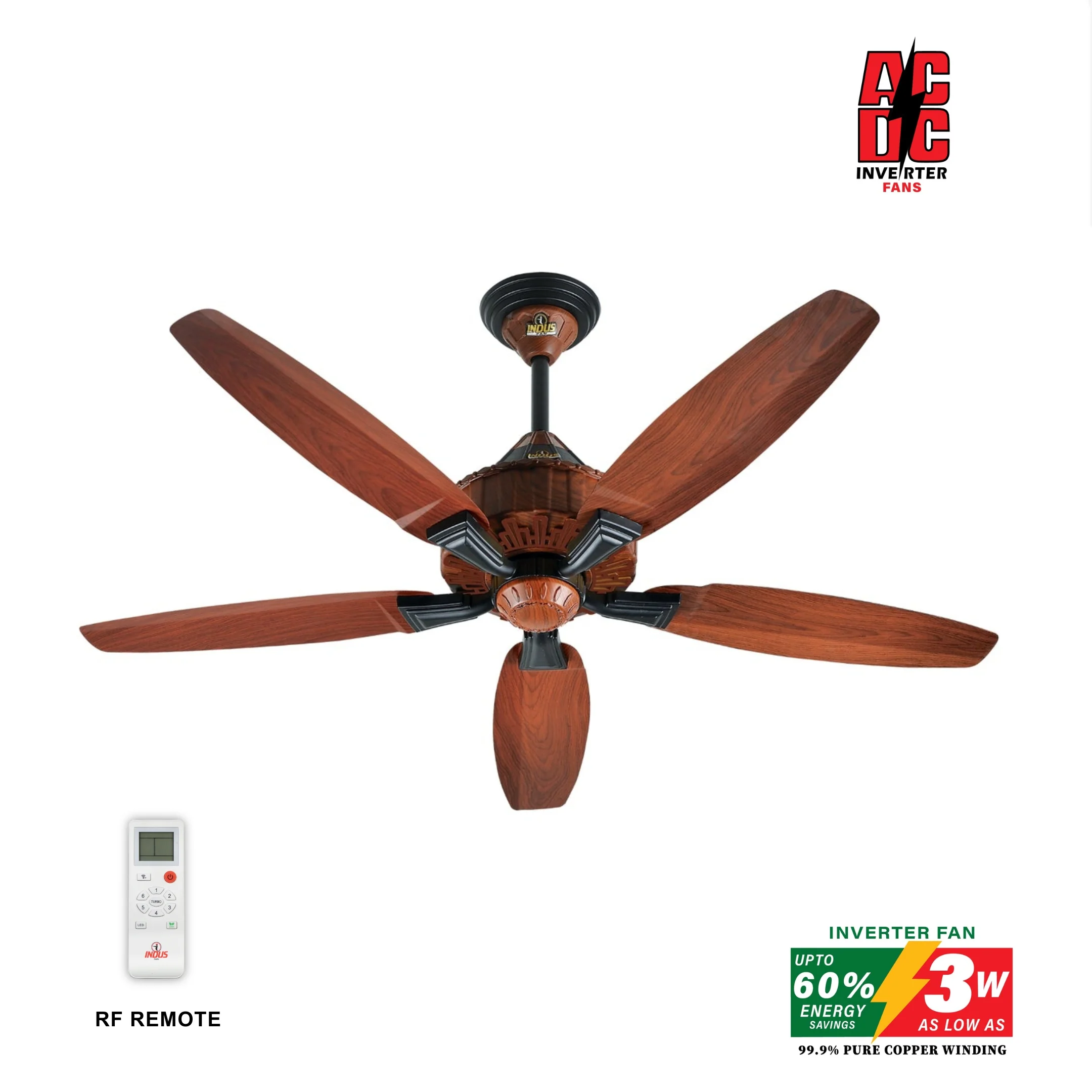 Tulip Model Ceiling Fan (AC DC Solar Fan)