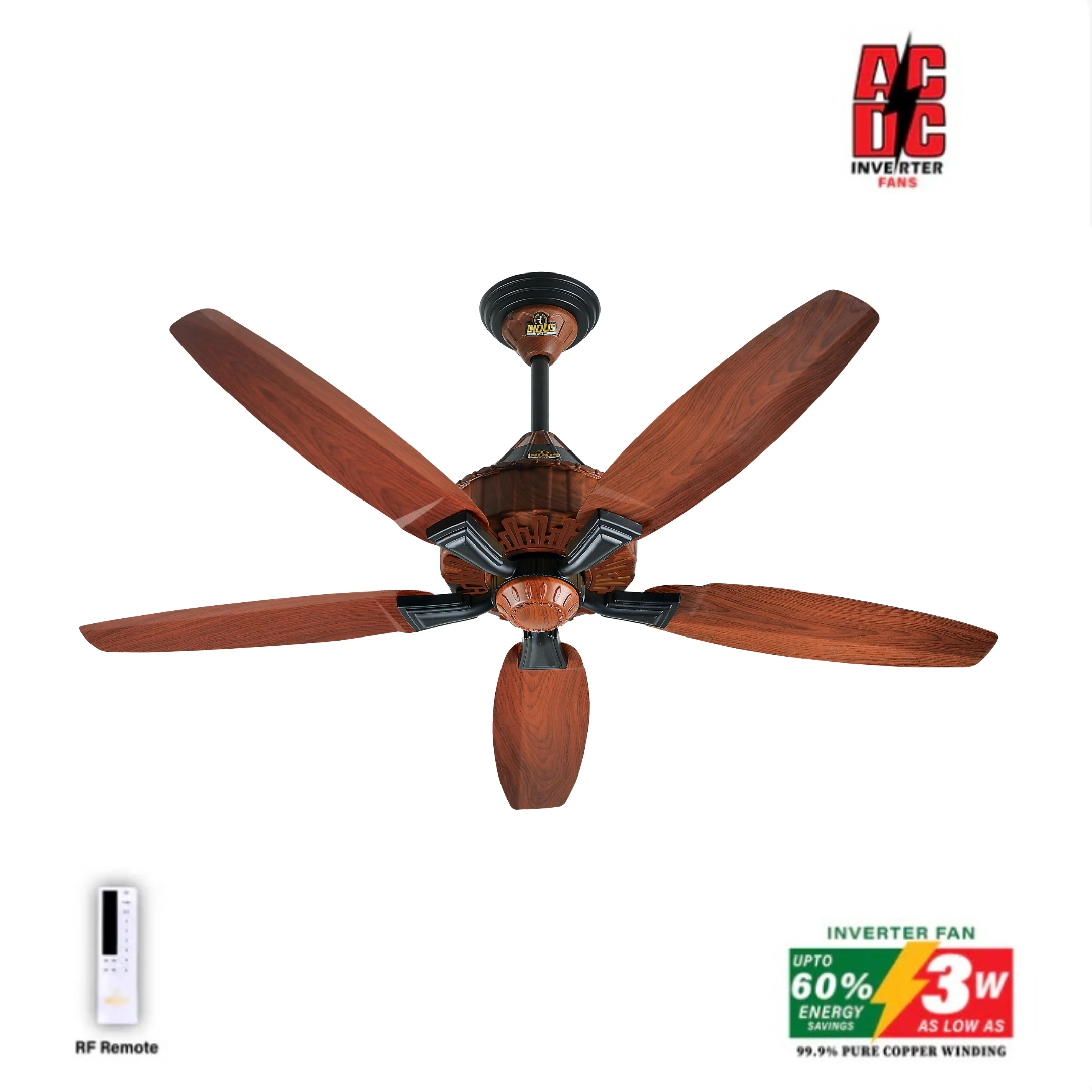 Tulip Model Ceiling Fan (AC DC Solar Fan) - Image 3